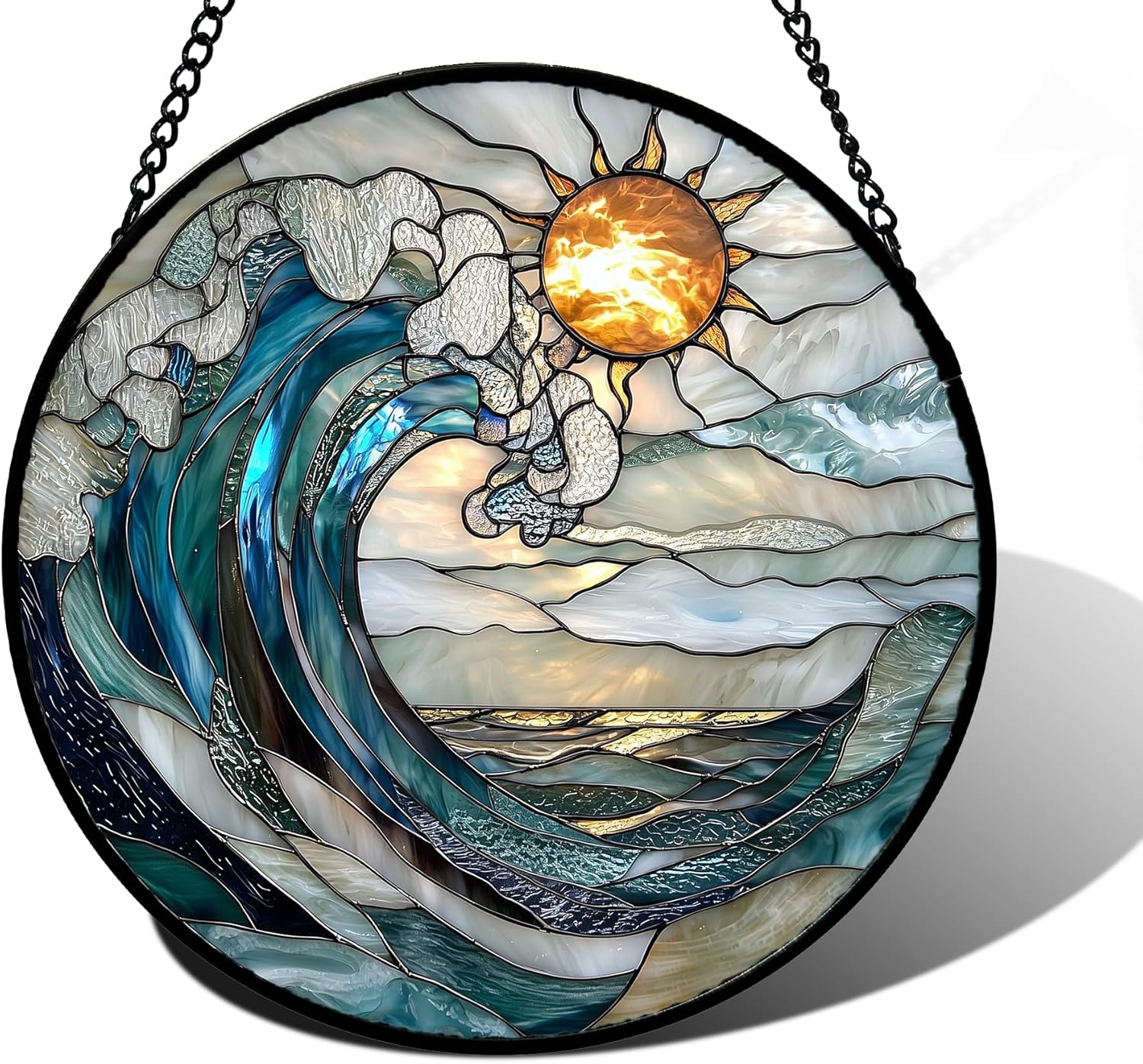 Detalle de Stained Glass Suncatcher, 7.8-inch