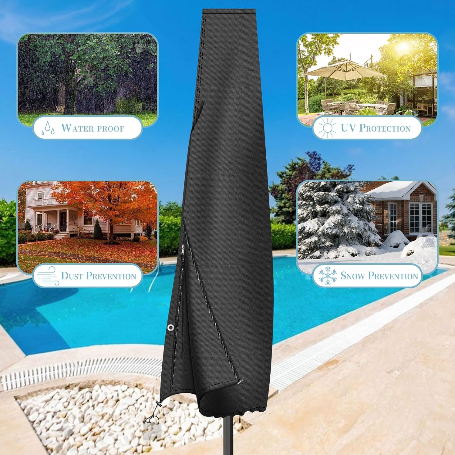 Thumbnail 5 de Parasol cover 300D Oxford 195cm