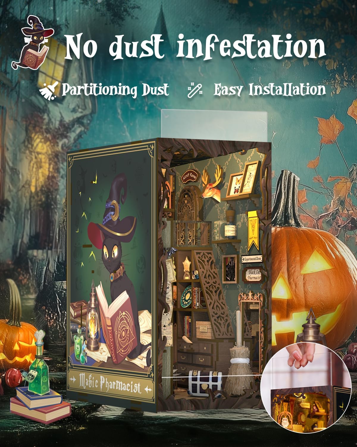 Thumbnail 2 de Cutefun Book Nook Kit DIY 3D Bookend