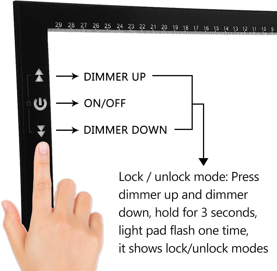 Thumbnail 1 de HSK A4 LED Artist Tracing Light Box Copy Table