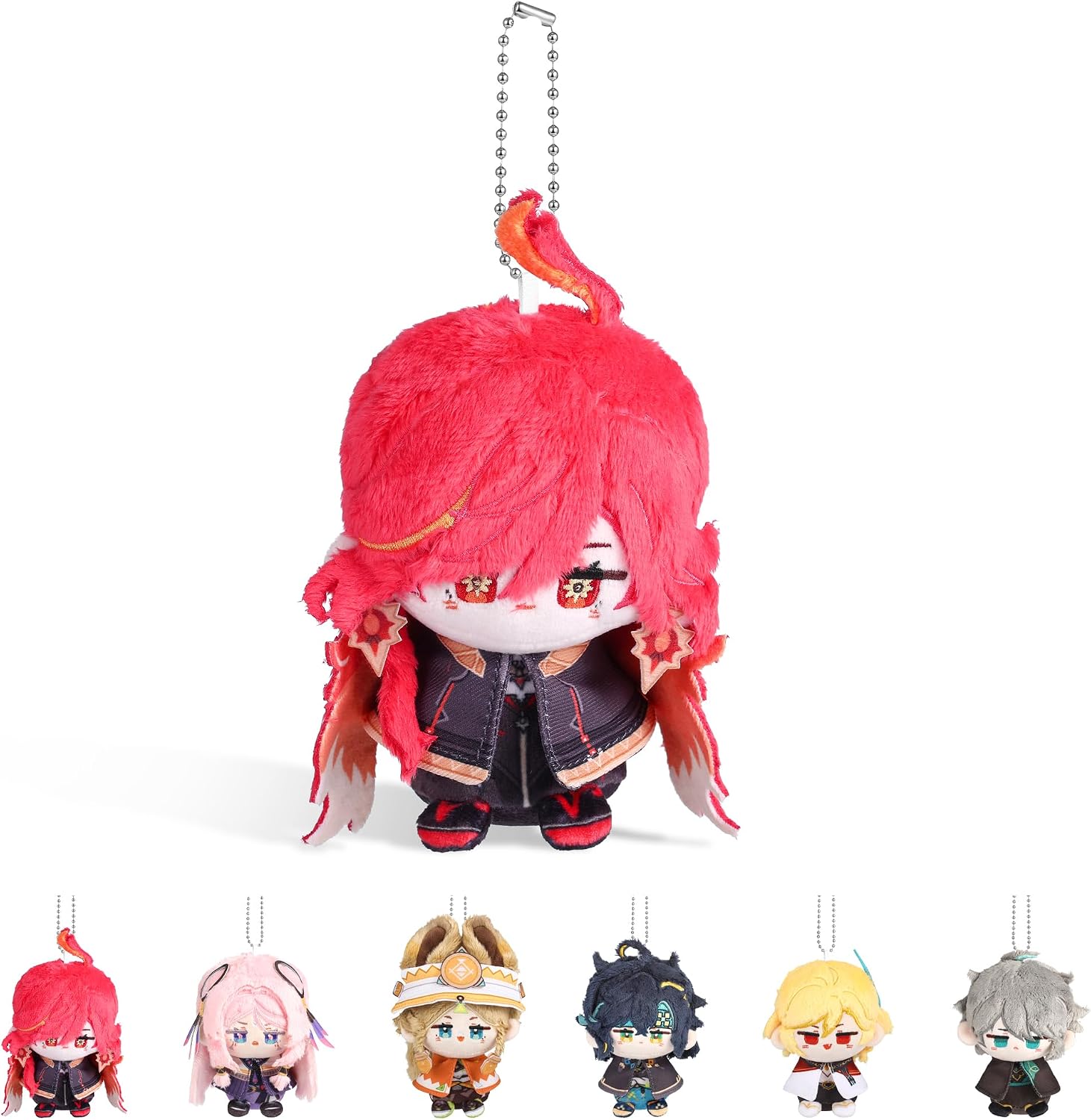 Thumbnail 1 de UTIEHD Anime-Spielcharakter Rucksackanhänger (Lumine) – kompakter Stoff-Schlüsselanhänger für Fans, 10 cm