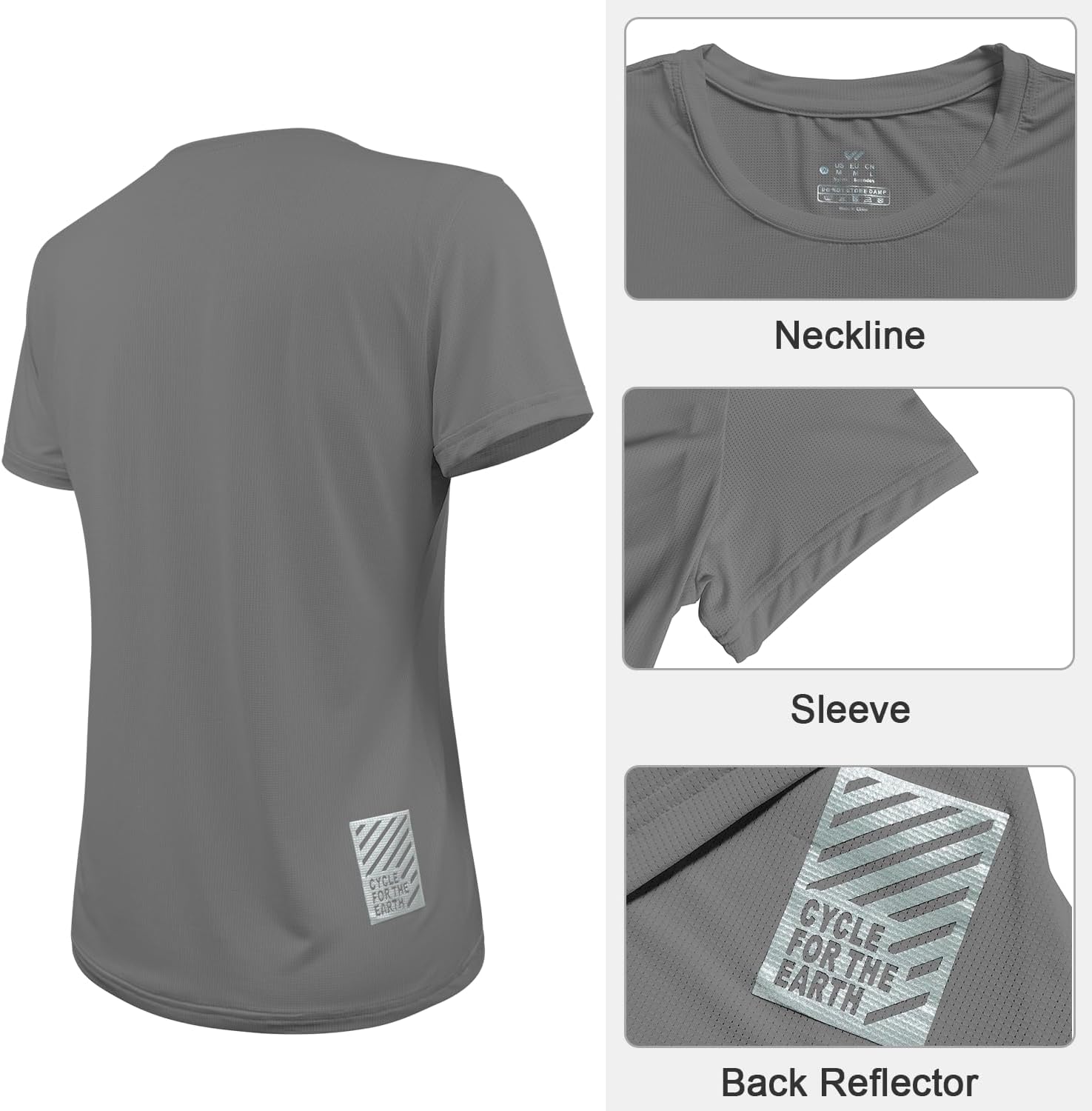 Thumbnail 5 de Wulibike Damen Funktionsshirt 3er/5er Pack – UPF 50+ Schnelltrocknend, atmungsaktiv, reflektierende Details
