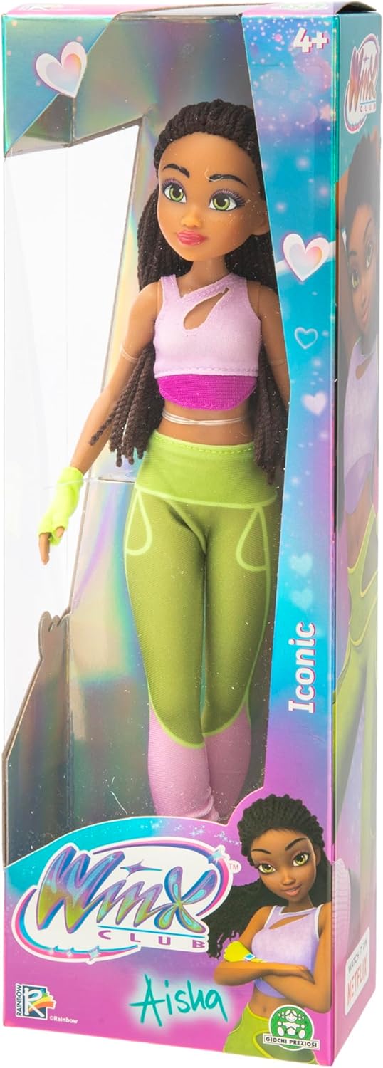 Thumbnail 4 de Winx Poupée articulée 26 cm – Série Iconic, Modèle Aisha (VNX775), violet et vert