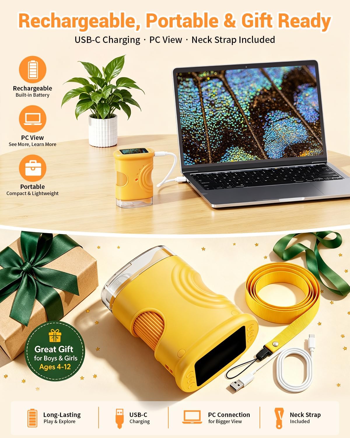 Thumbnail 5 de 1000X Digital Handheld Microscope for Kids
