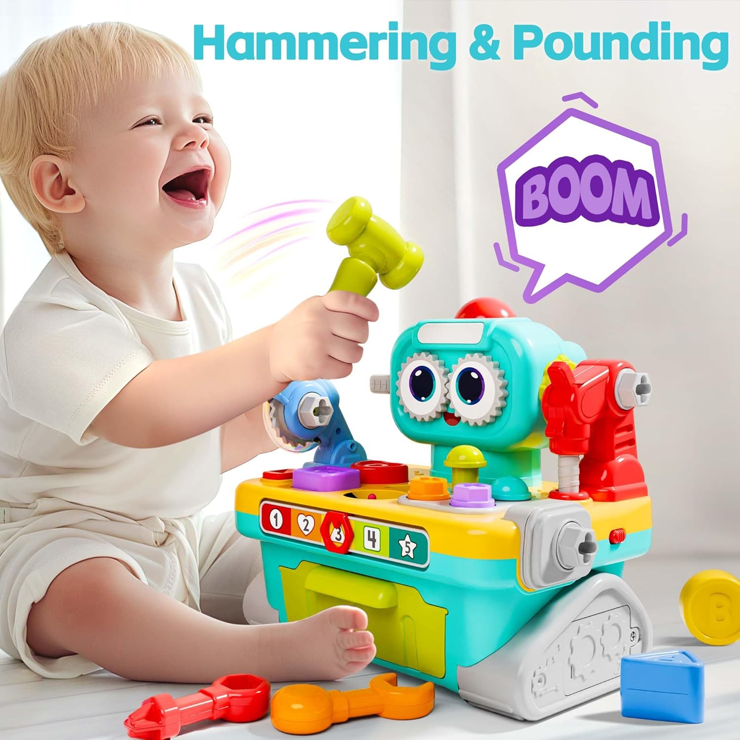Detalle de iPlay iLearn Musical Workbench for 1-Year-Olds