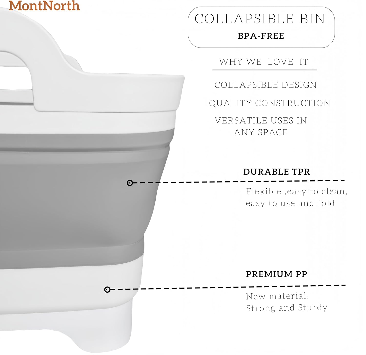 Thumbnail 4 de MontNorth Collapsible Wash Basin 9L 🪣