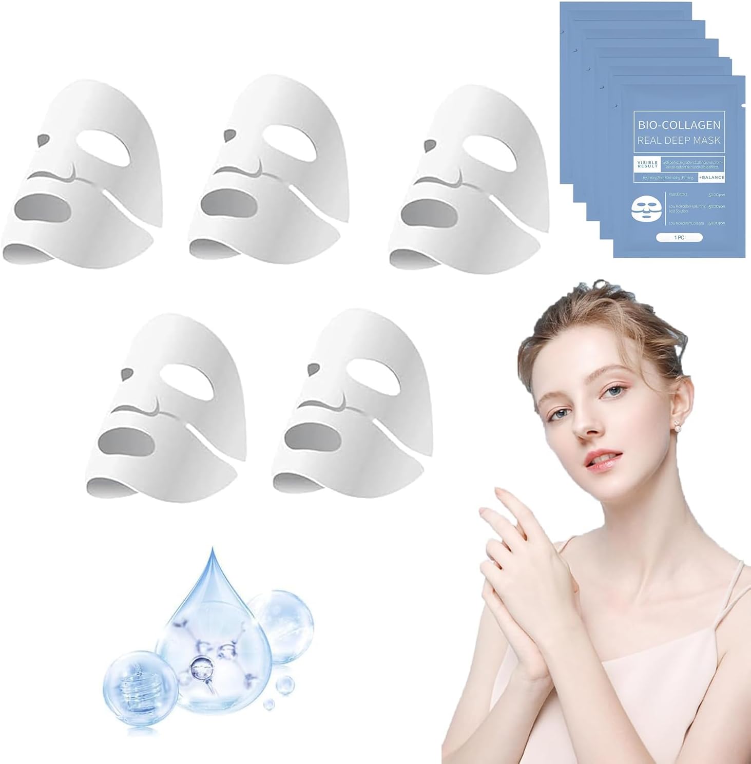 Thumbnail 6 de Collagen Mask 5 pezzi Maschera collagene viso
