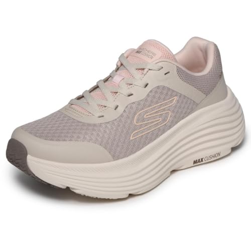 Detalle 2 de Skechers Donna Max Cushioning Endeavour Canova Trainers – Beige, tomaia in mesh