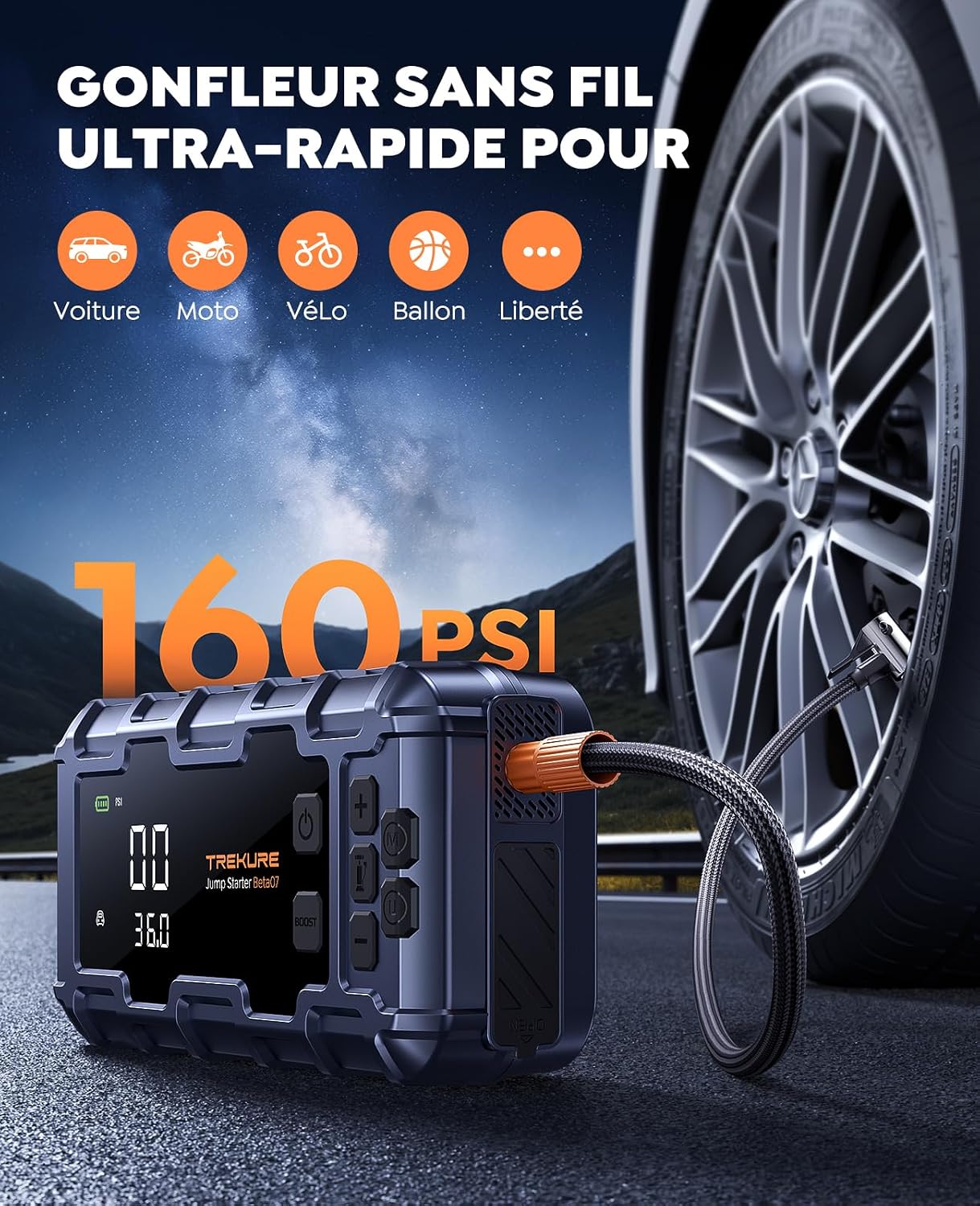 Thumbnail 2 de TREKURE 7000A Booster batterie 26800mAh
