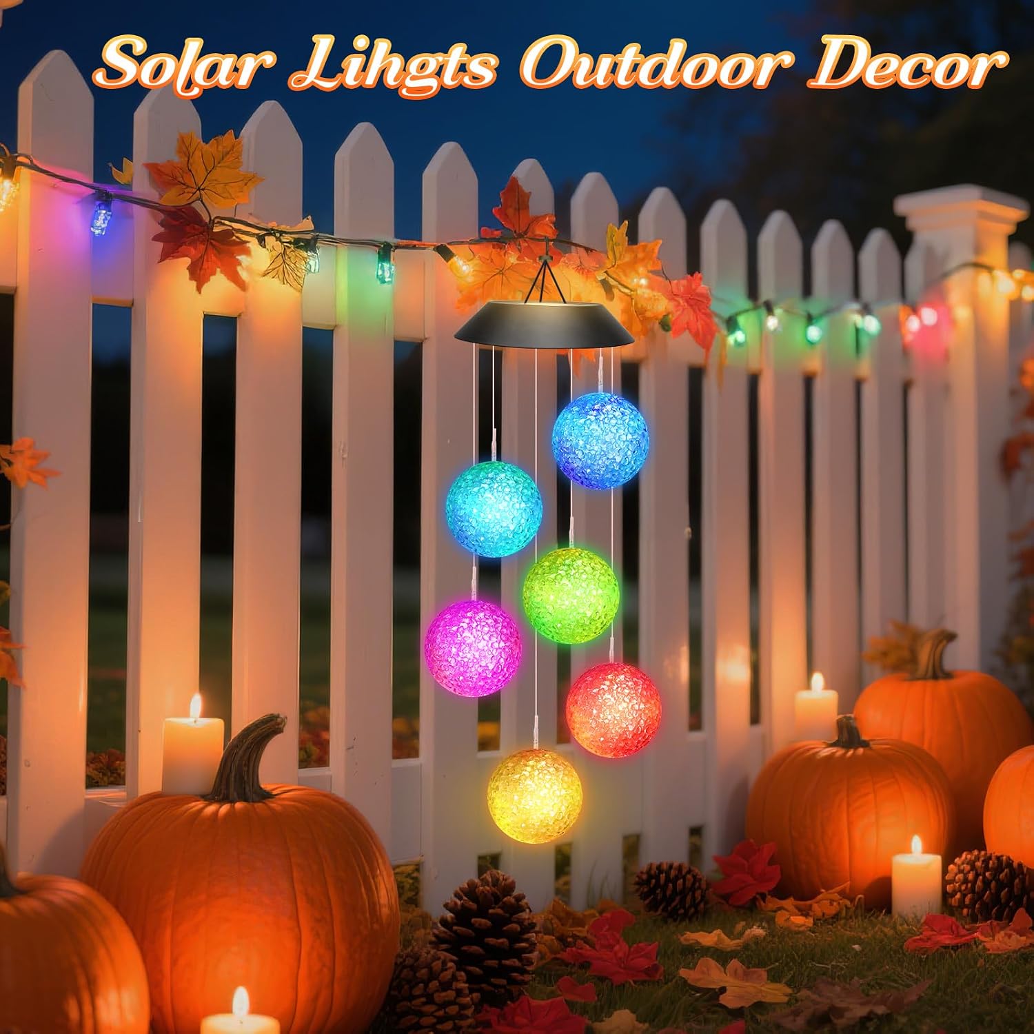 Detalle de Winzwon Solar Wind Chimes