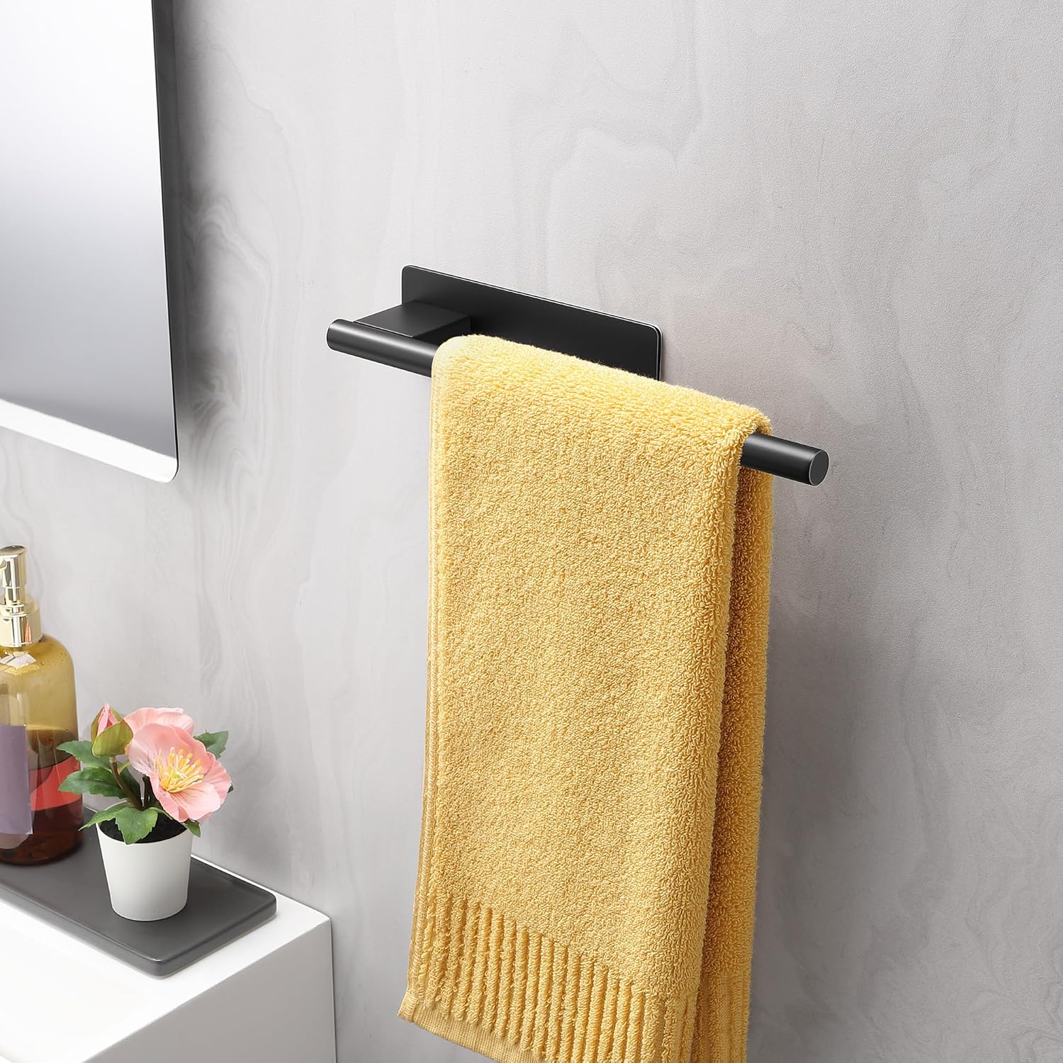 Detalle de ALΟCEO ALOCEO towel rail 28 cm matte black