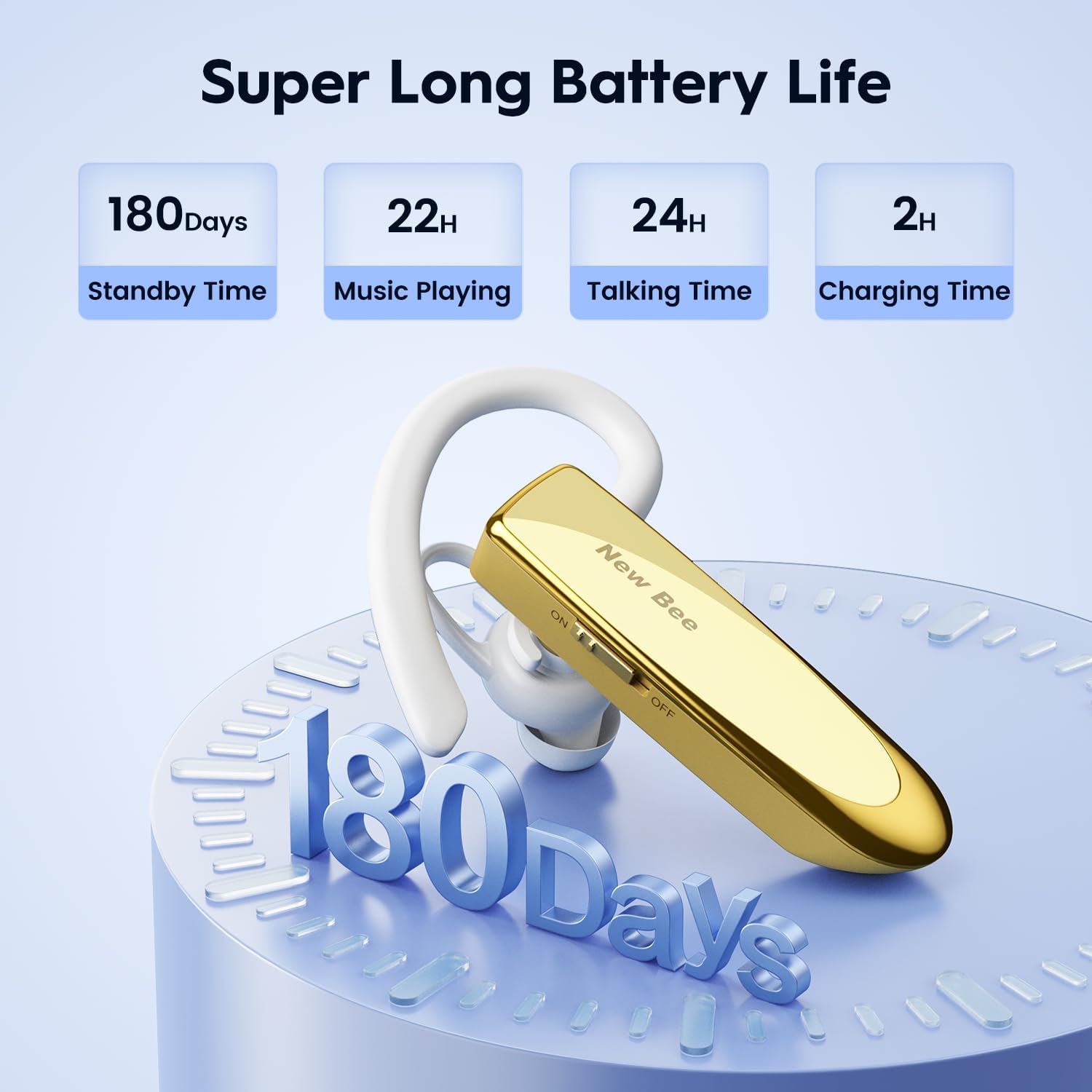 Thumbnail 1 de New Bee Auricolare Bluetooth wireless in-ear per smartphone 🎧