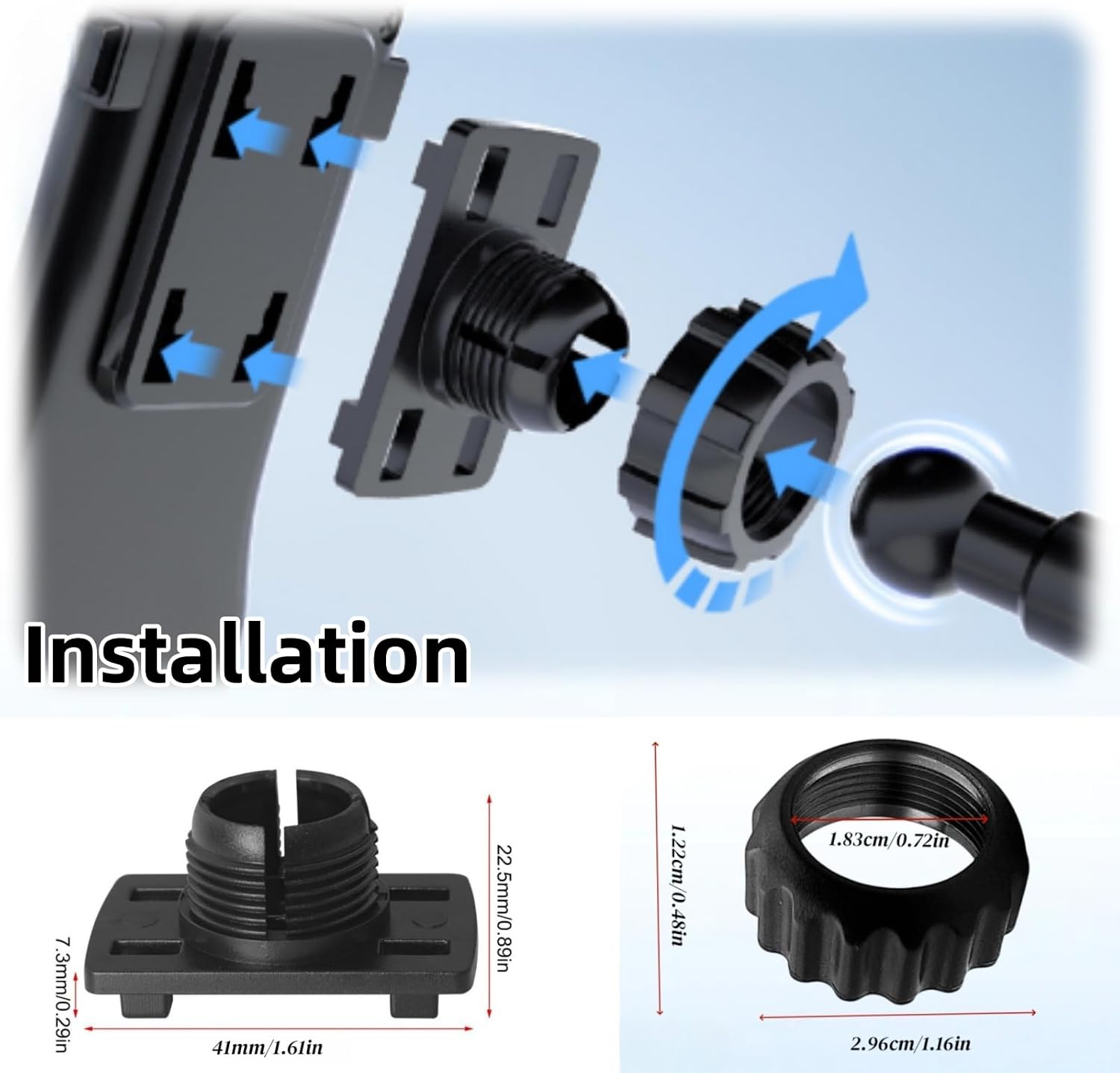 Thumbnail 5 de Epronic CD Slot Mount 17mm Ball Adapter