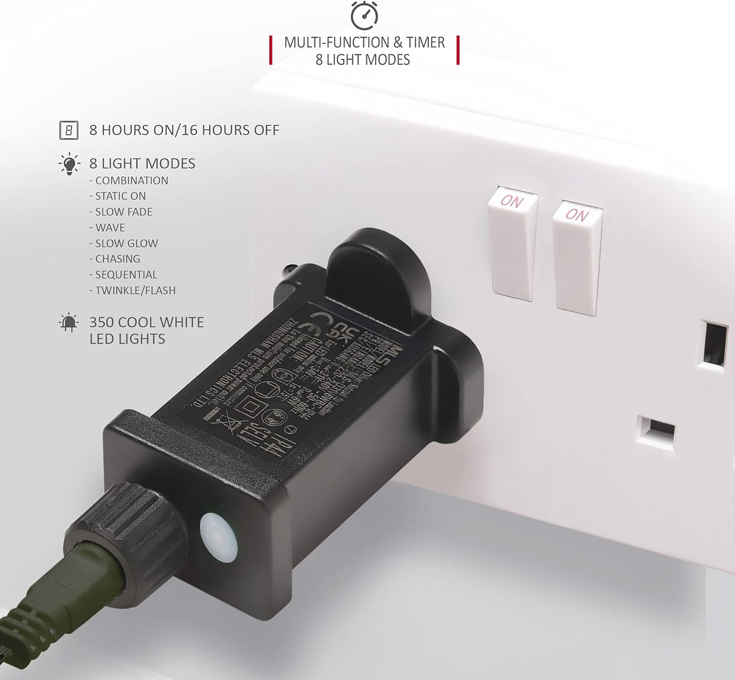 Thumbnail 3 de NETTA 7FT Pre-Lit Cherry Blossom Tree with 350 Cool White LEDs, Timer & 8 Lighting Modes