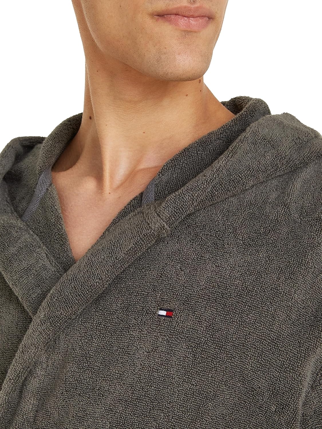 Thumbnail 3 de Tommy Hilfiger Peignoir de Bain Homme Col Tissu Éponge