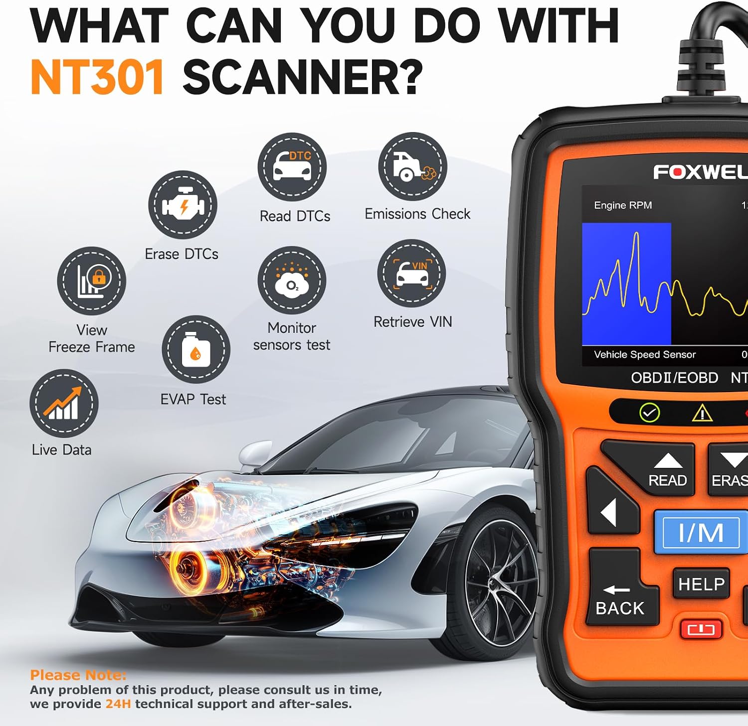 Thumbnail 2 de FOXWELL NT301 OBD2 Code Reader