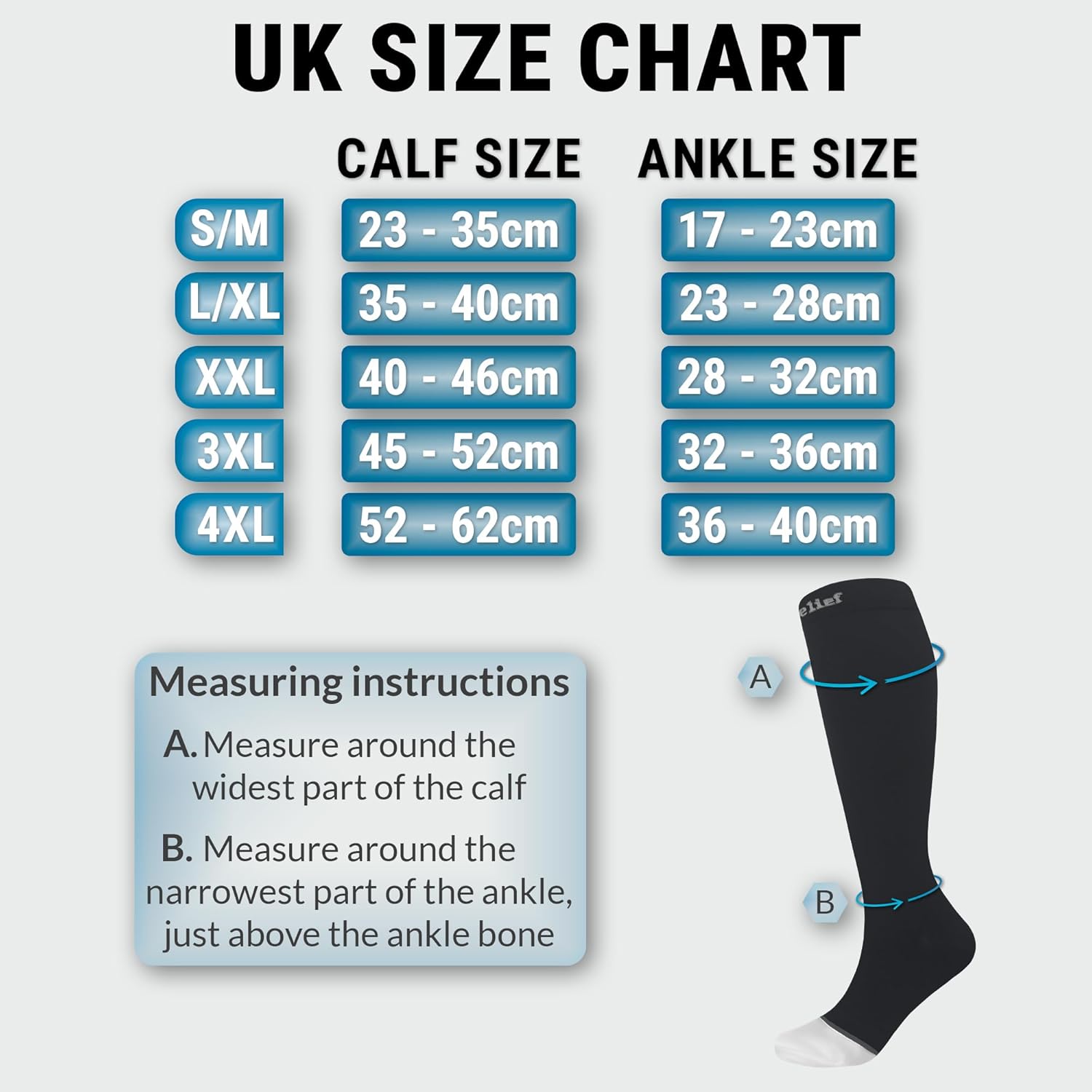 Detalle de 360 RELIEF Compression Socks 20–30 mmHg