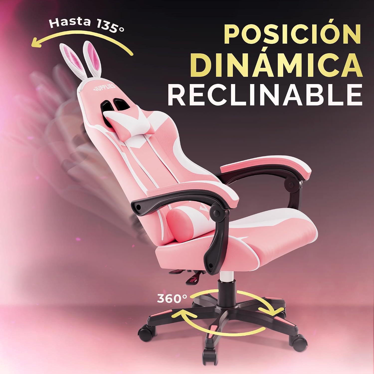 Thumbnail 5 de JUPPLIES Silla Gaming Profesional con masajeador