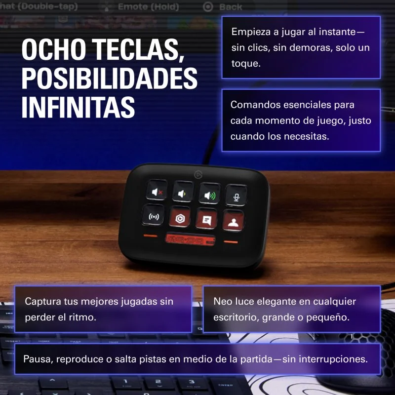 Thumbnail 1 de Elgato Stream Deck Neo 8 botones LCD – control total para tus partidas