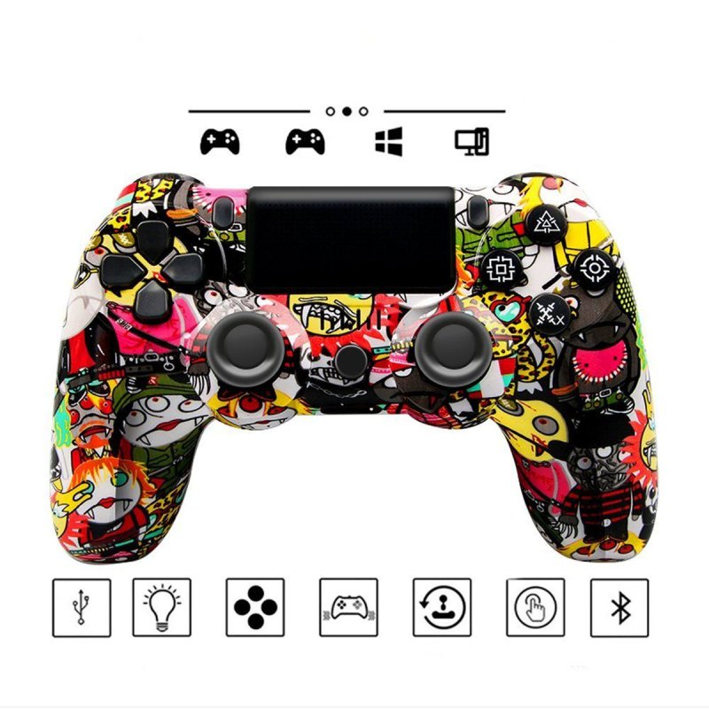 Thumbnail 1 de Kinsi P4YXSB Gamepad: mando inalámbrico Bluetooth para PS4 con vibración y diseño colorido