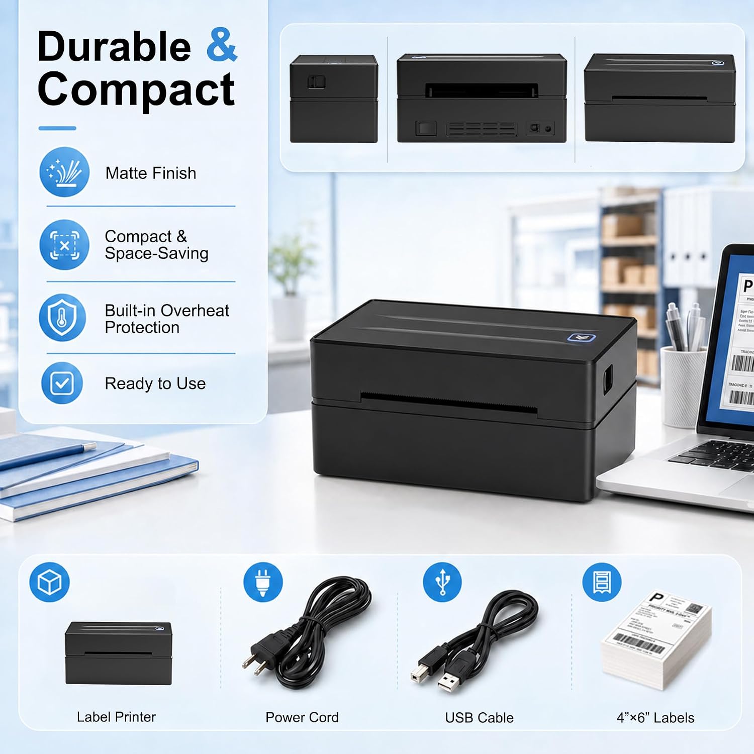 Thumbnail 6 de Bluetooth Thermal Label Printer 4x6