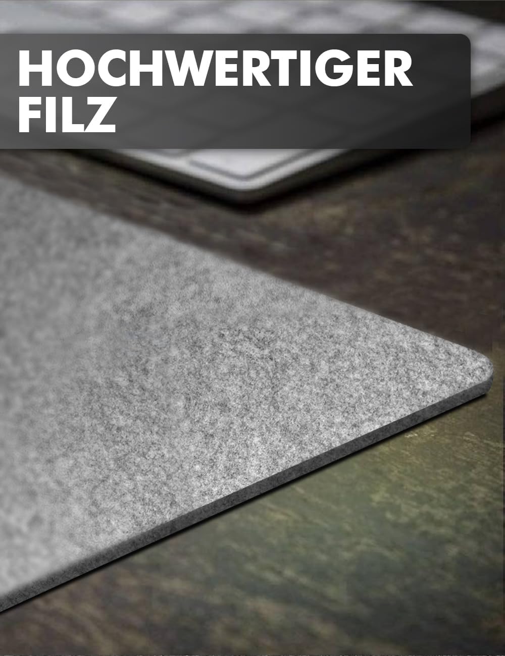 Detalle de shinfly Schreibtischunterlage Filz 120x60 cm