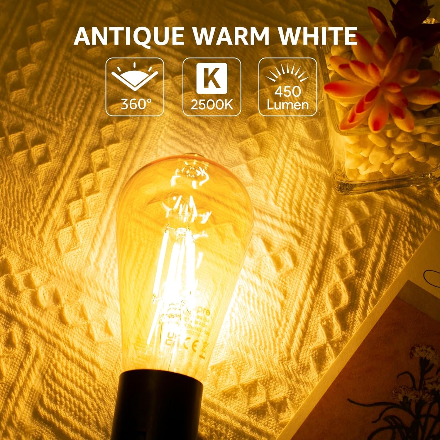 Thumbnail 1 de Lepro LED E27 Vintage Bulb 4W