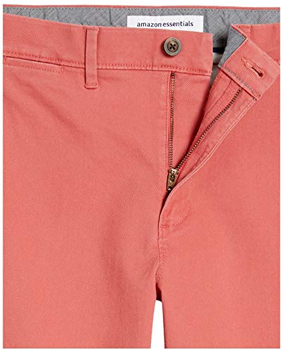 Thumbnail 8 de Amazon Essentials Pantalones Informales de Estilo Chino, Elásticos y de Corte Ajustado para Hombre – Rojo Frambuesa (34W/32L)
