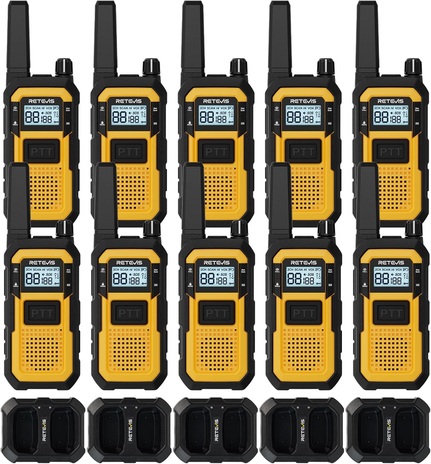 Retevis RB48 10-pack Walkie Talkies