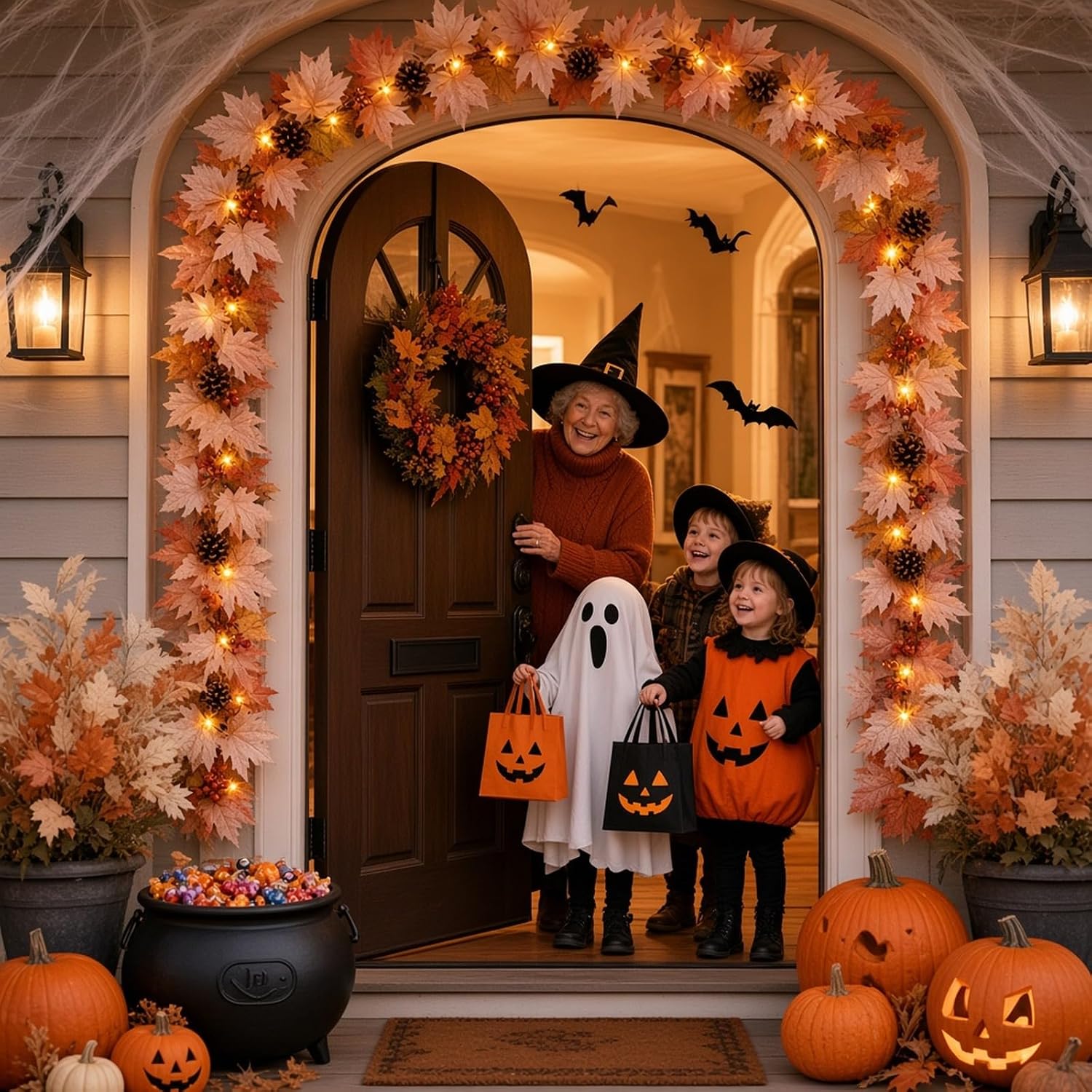 Thumbnail 3 de Meknow G0501A(0.17) Fall Garland, 9 ft, 50 Warm Incandescent Lights