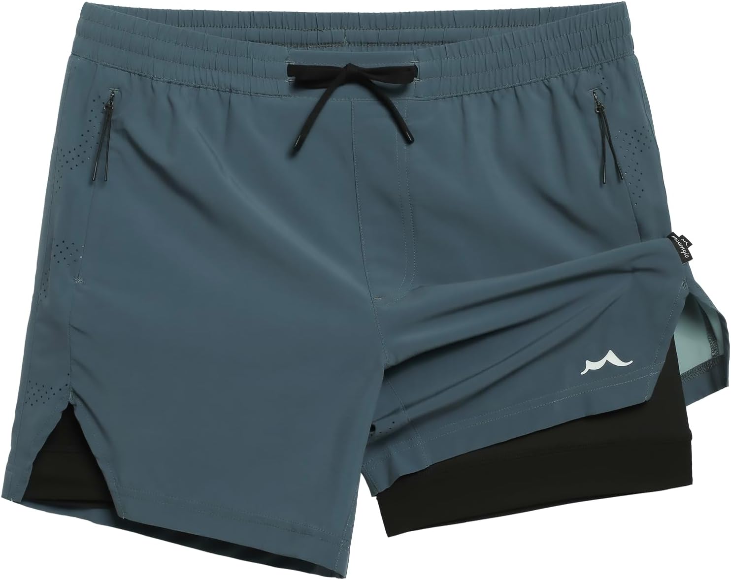 Detalle de MaaMgic Men’s Athletic Running Shorts with Liner (Ultra Lightweight 5"/7")