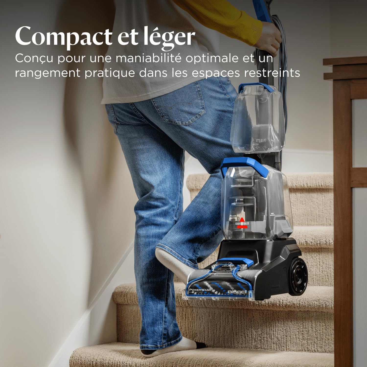 Detalle de BISSELL PowerWash Compact Pet 4058N, shampouineuse pour taches et odeurs d’animaux (600W)