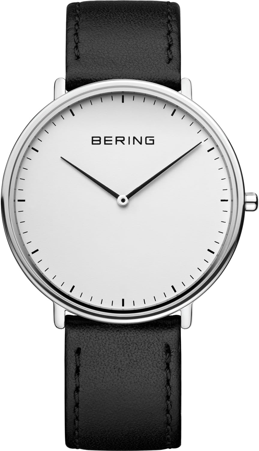Thumbnail 1 de BERING Unisex Quarz Uhr 39 mm – Edelstahlgehäuse, Sunray Zifferblatt, Milanaisearmband