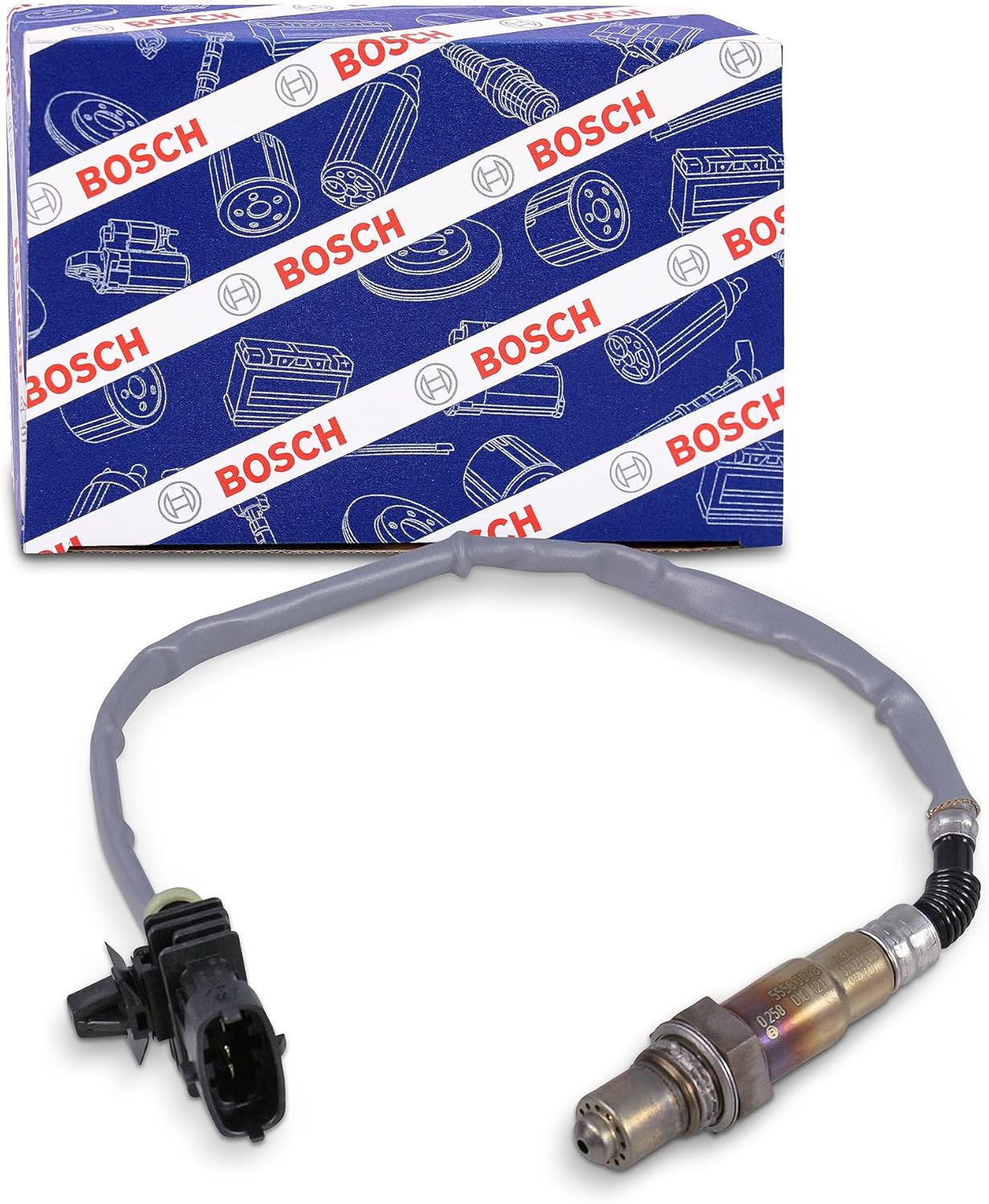 Detalle de Bosch 0258010121 – Sonde Lambda avec Connecteur Spécifique au Véhicule