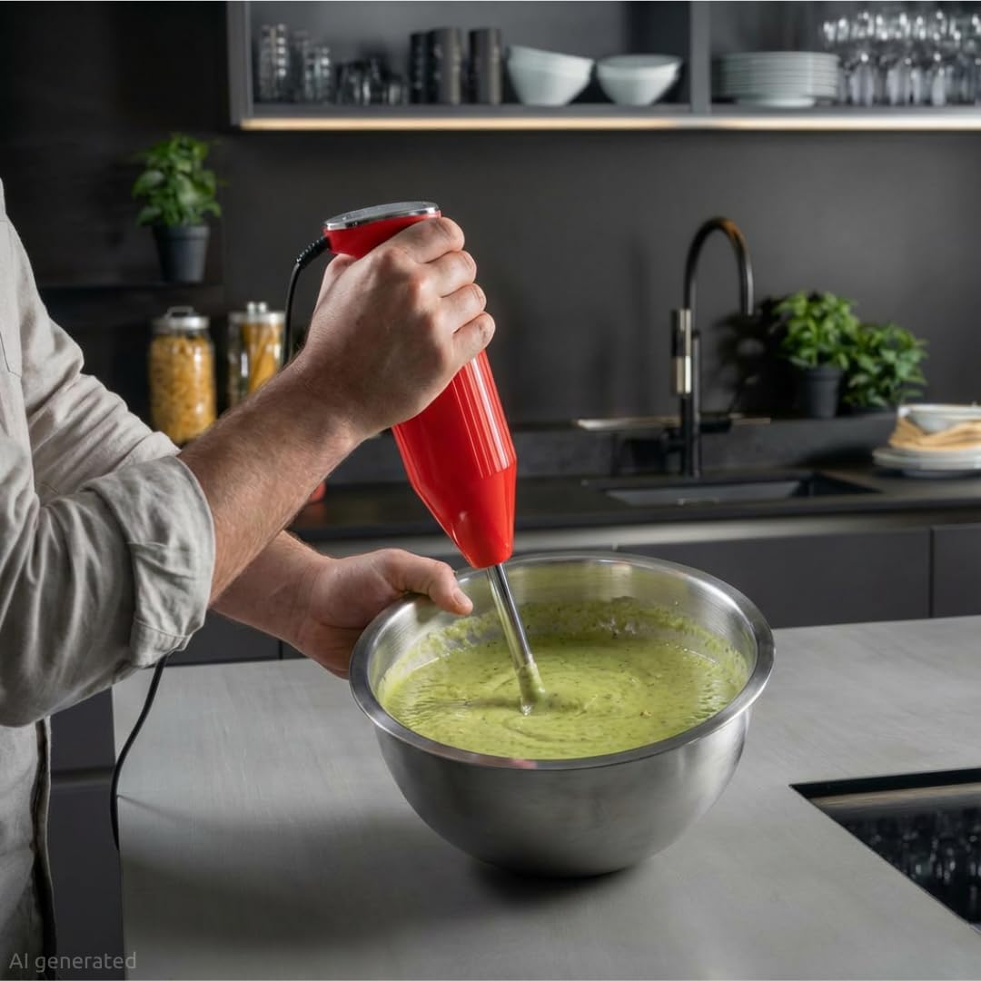 Thumbnail 1 de bamix Stabmixer Set M350 MAXX (300 Watt) inkl. Multifunktions-, Fleisch- und Gemüsemesser, Quirl & Schlagscheibe