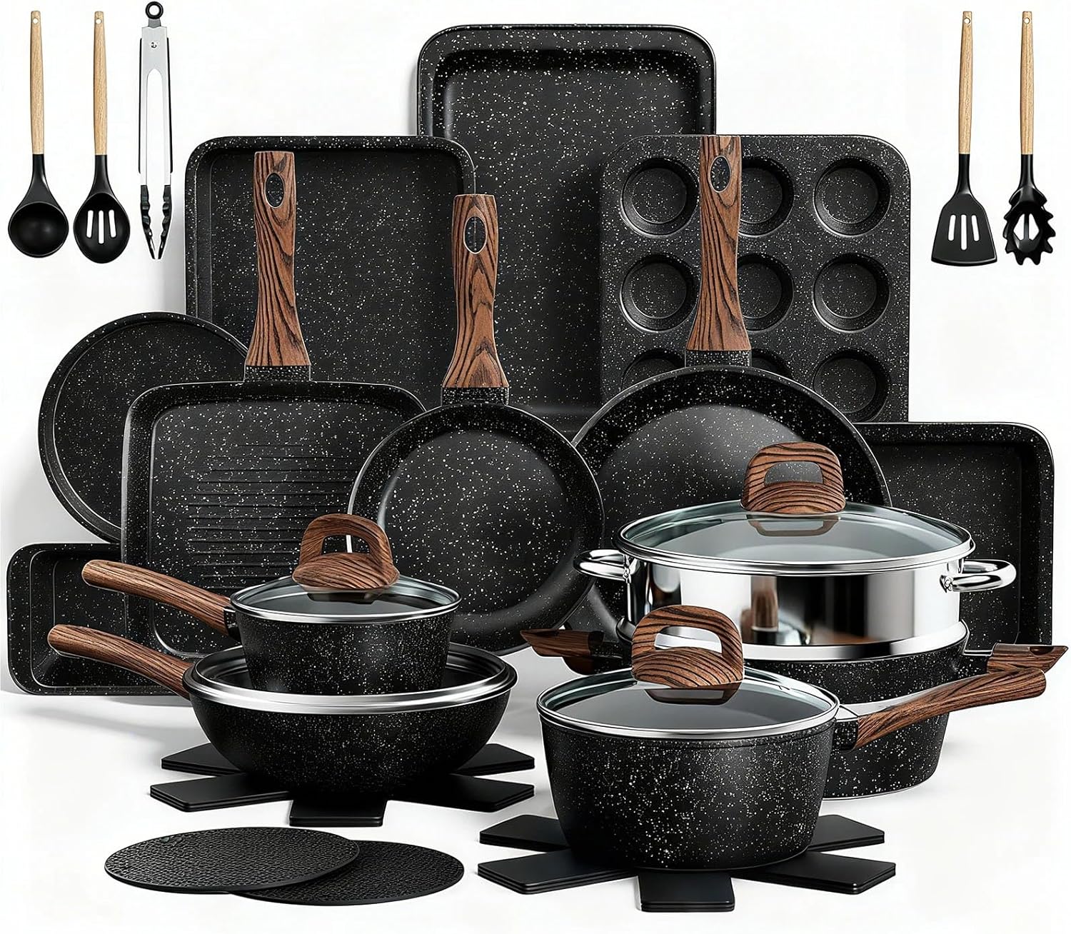 Detalle de Pots and Pans Set Non Stick 31-Piece