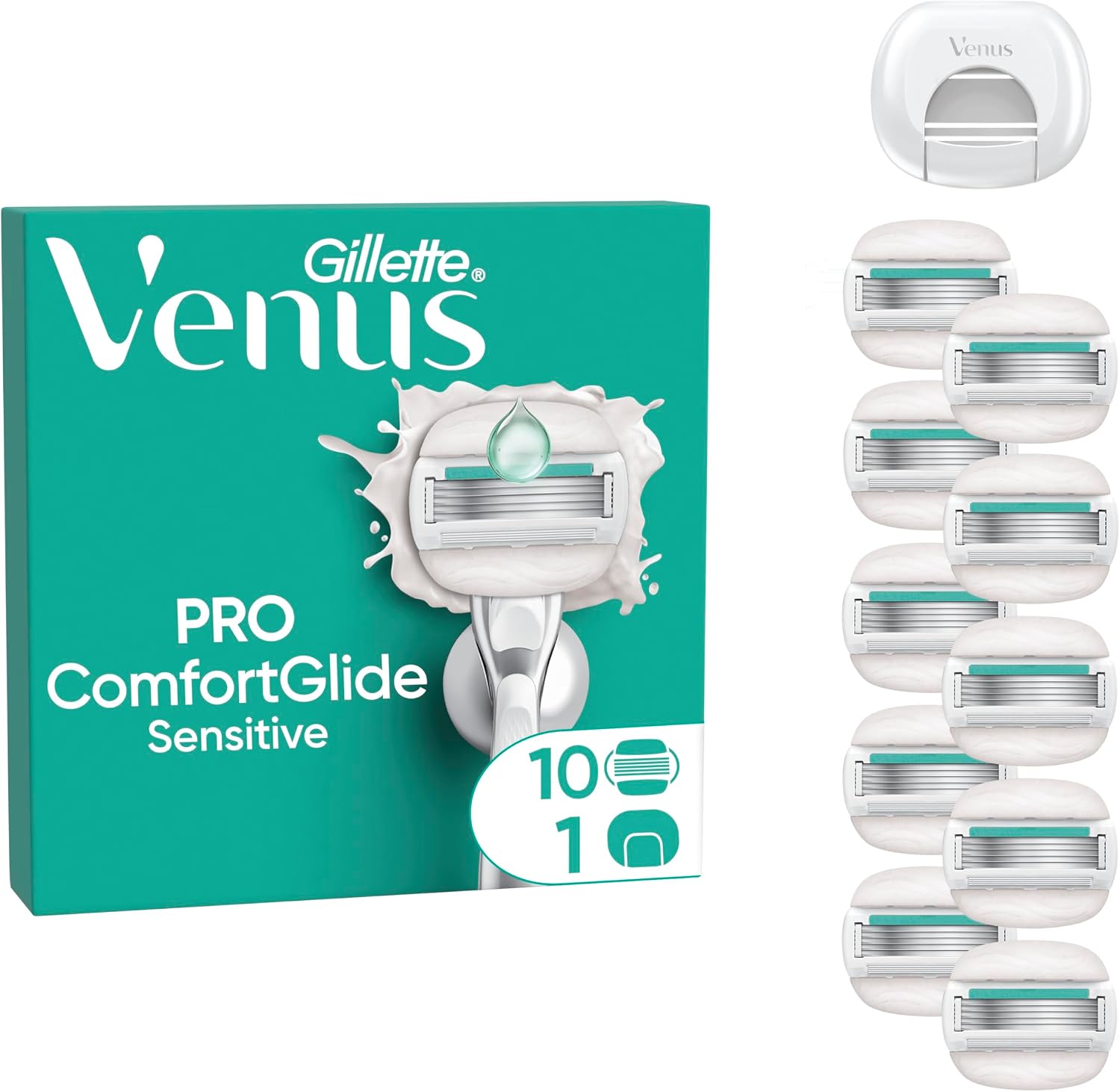 Detalle de Gillette Venus Pro ComfortGlide 10 lamette 🪒