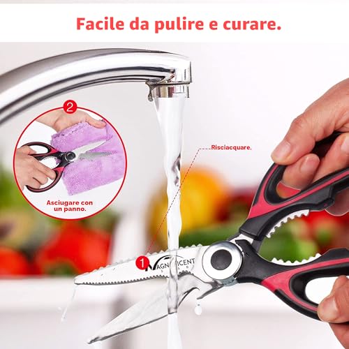 Thumbnail 5 de MAGNIFICENT 7 STAR: forbici da cucina con copertura, impugnatura morbida e funzione multifunzionale