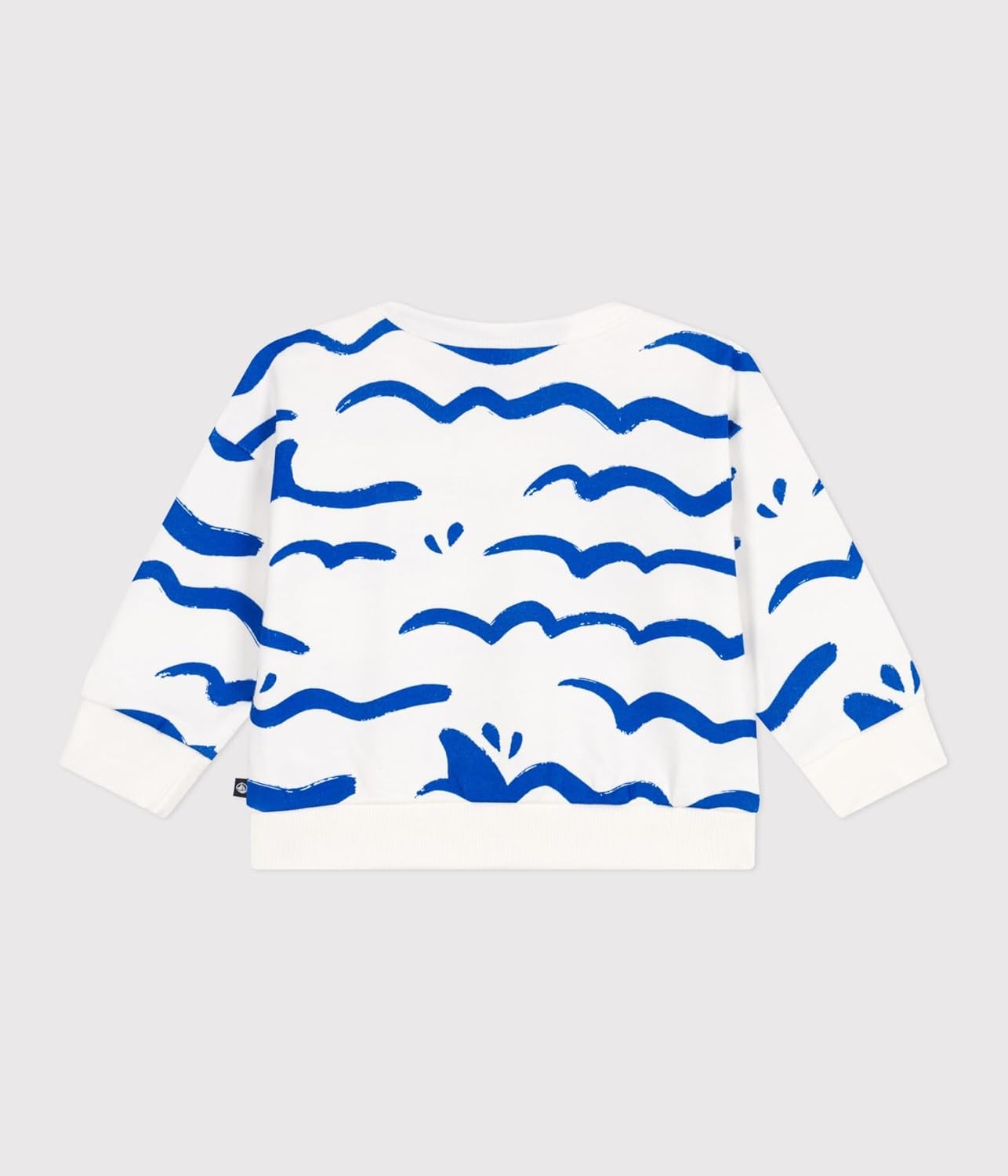 Detalle de Petit Bateau Sweatshirt bébé garçon en coton avec imprimé requin