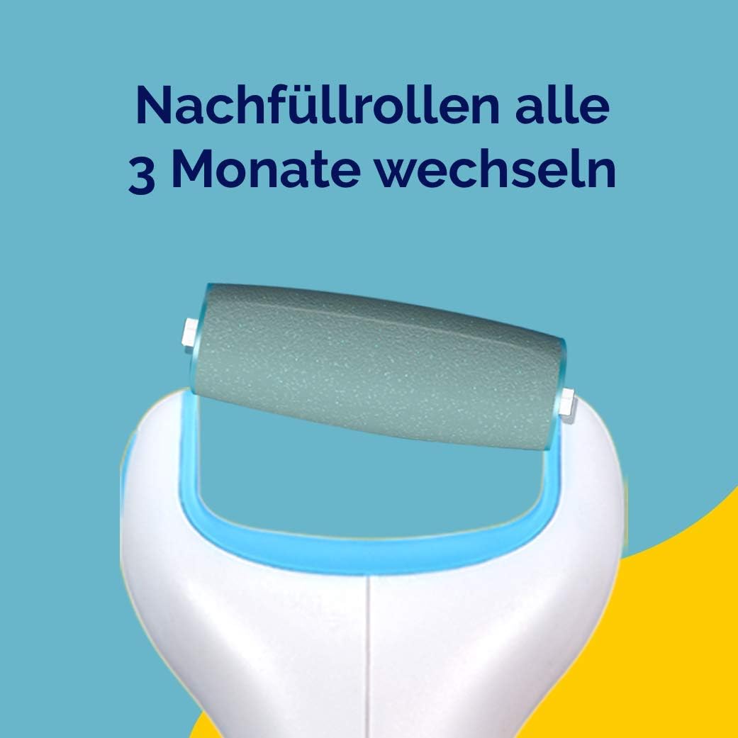 Detalle de Scholl Expert Care Wet & Dry Ersatzrollen Stark – Nachfüller für elektrische Hornhautentferner (2 Rollen) mit Meeresmineralien