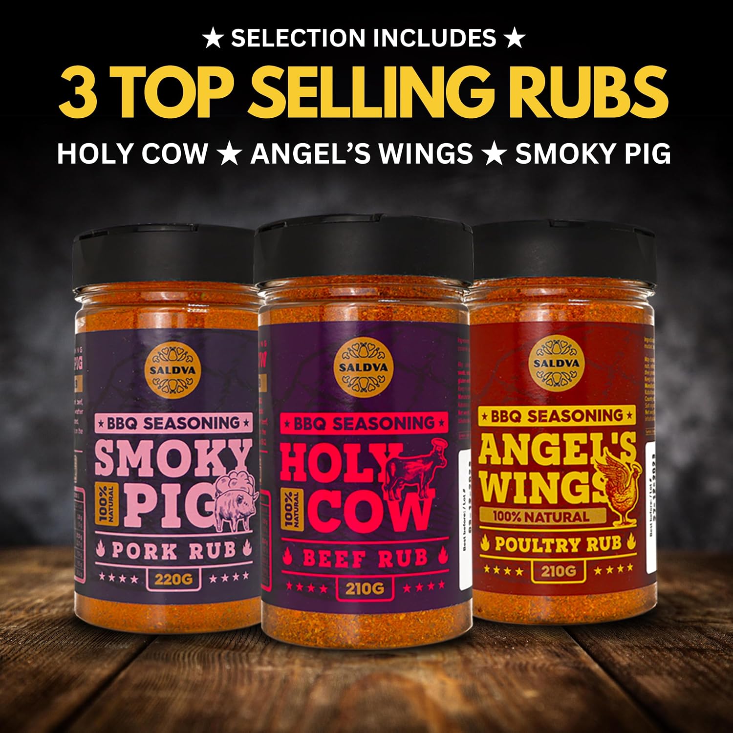 Detalle 2 de Premium BBQ Gewürzset Packung mit 6 🥩