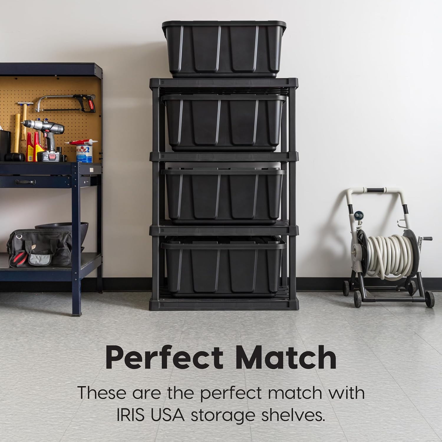 Thumbnail 5 de IRIS USA 4-Pack 27 Gallon Heavy-Duty Plastic Storage Bins with Lids