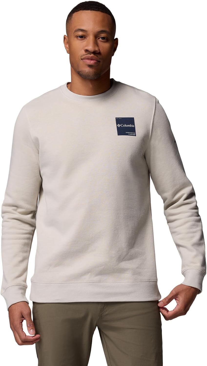 Detalle de Columbia Trek Crew, Pull Sweat pour Homme — Confort et polyvalence au quotidien