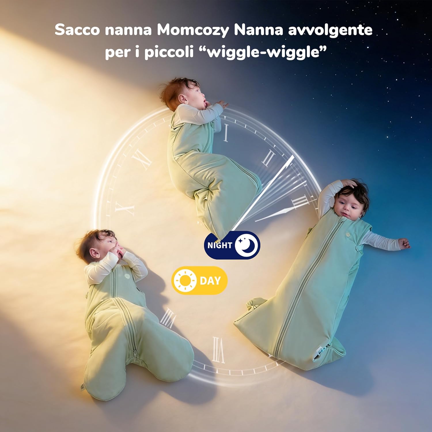 Thumbnail 5 de Momcozy Sacco Nanna per Bebè 1,5 TOG in Fibra di Bambù con SnapFit Regolabile