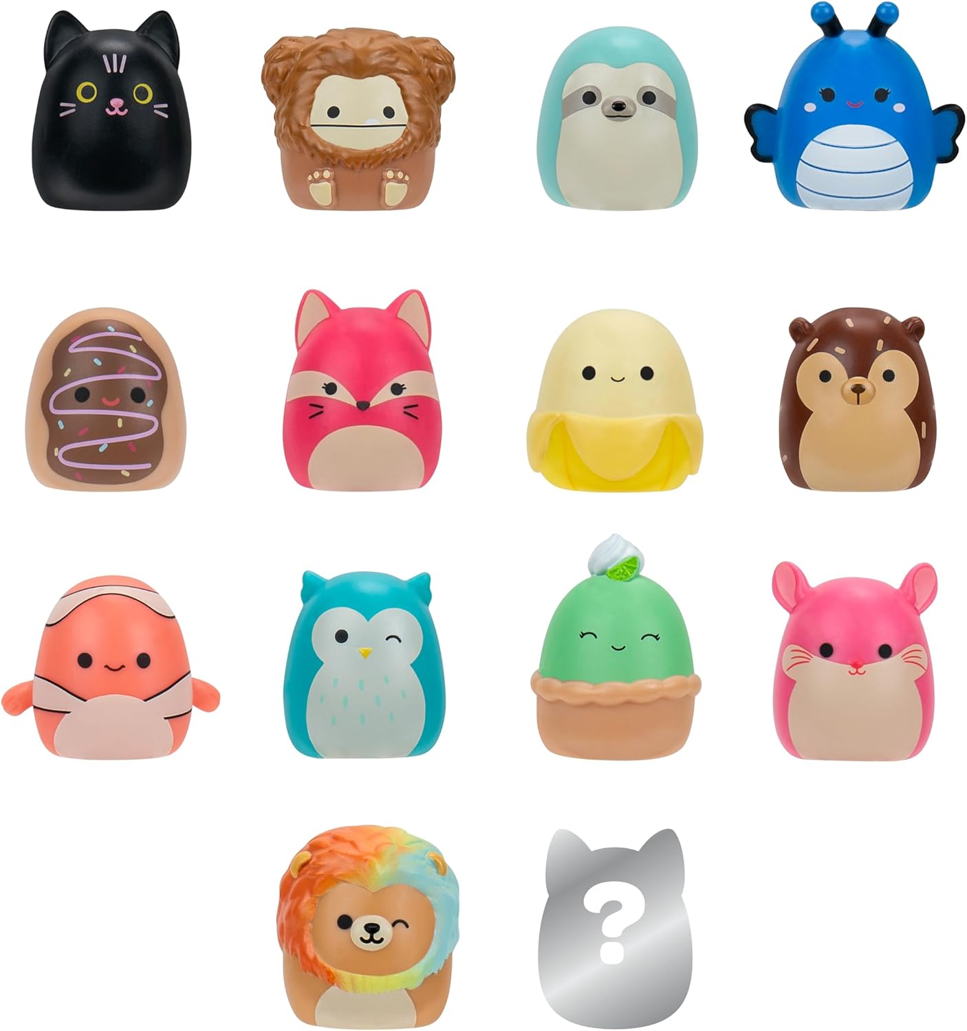 Thumbnail 1 de Squish-a-longs Squishmallows – Pack de 14 mini figurines à attacher (Squish Fun to Go)