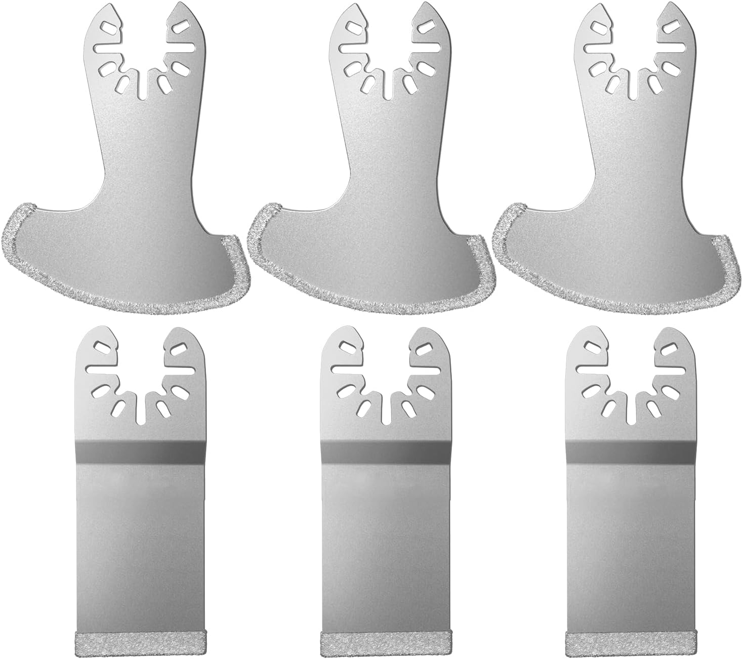LEILUO 6 Pcs Diamond Multi Tool Accessory Kit for Grout Removal