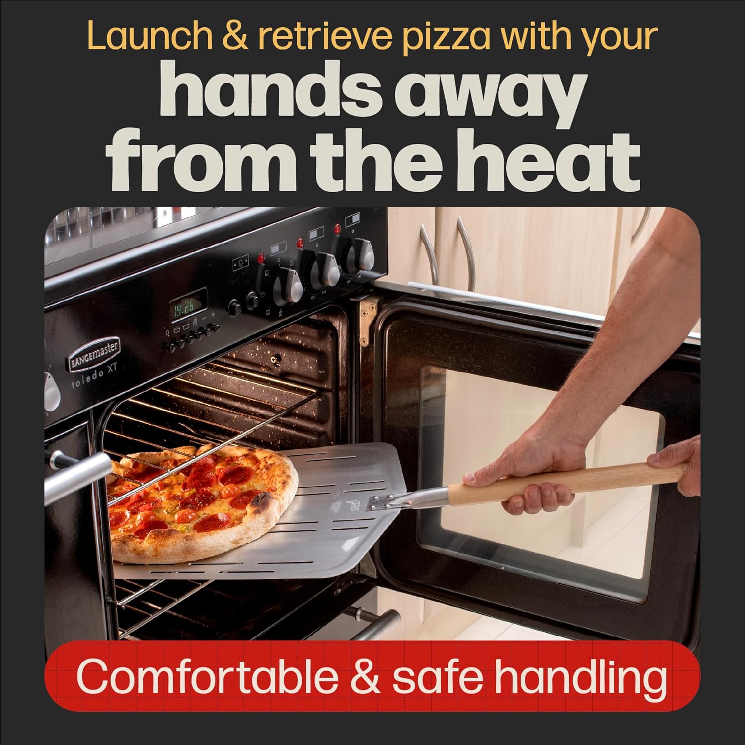 Detalle 2 de Hans Grill Pizza Peel PRO 12-inch pizza peel ๐