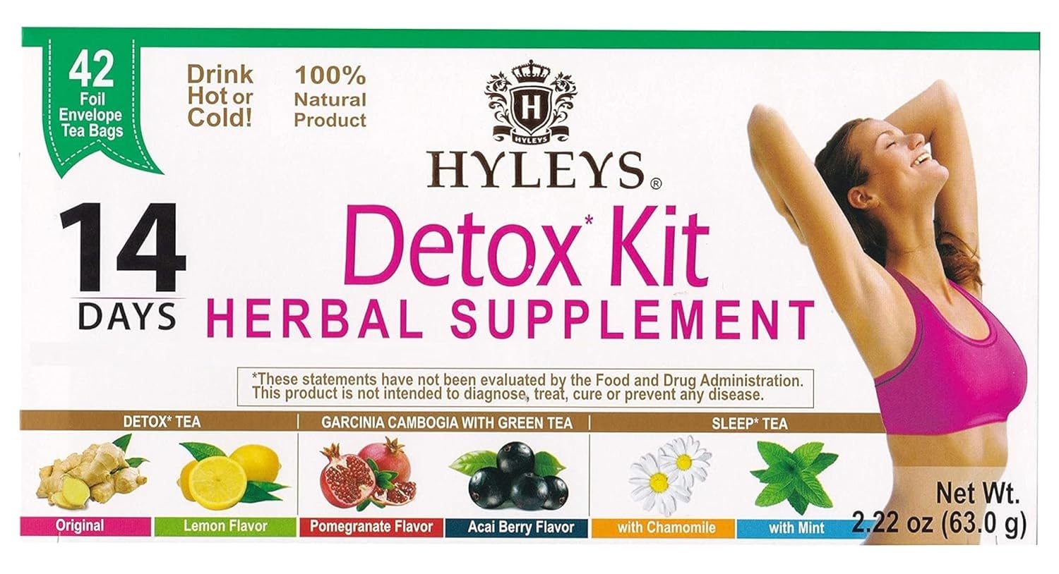 Detalle de Hyleys Detox Tea 14-Day Kit