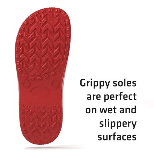 Detalle de Lakeland Active Men's Silloth Lightweight Ventilated Clogs - Red (UK 7)