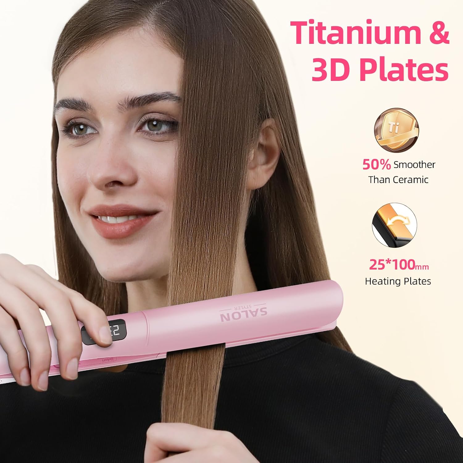 Detalle 2 de Dekuri 2 in 1 Hair Straightener and Curler 30s